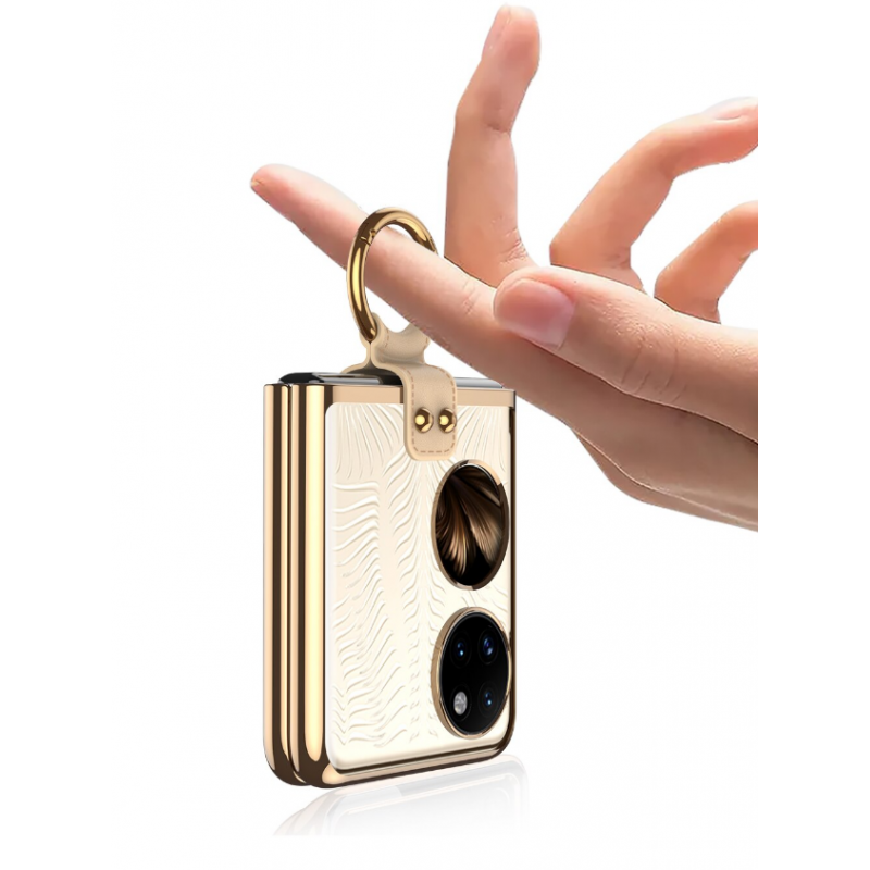 Θήκη TPU Electroplated Ring Huawei P50 Pocket Black