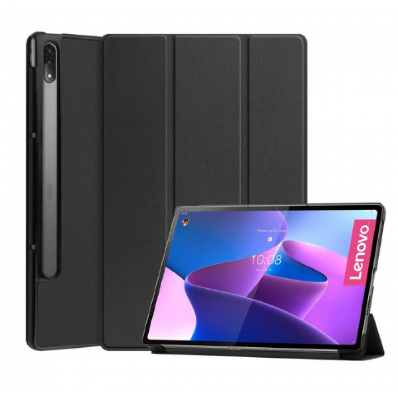 Θήκη Custer Three Fold Leather Lenovo P12 Pro (12.6") Black