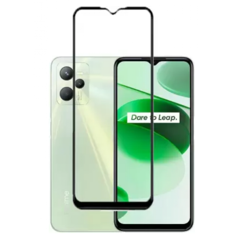 Γυαλί Προστασίας Realme C35 Tempered Glass 5D Full Glue 9H Full Screen Cover AntiCrash / AntiShock Black