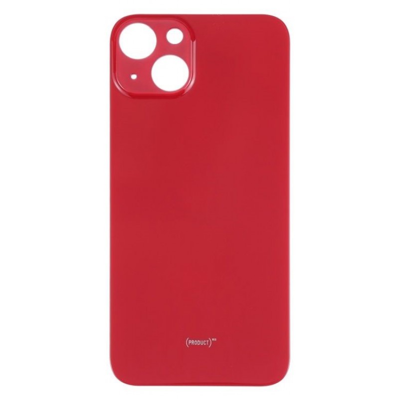 Καπάκι Μπαταρίας με Αυτοκόλλητη Ταινία Apple iPhone 13 (6.1") Back Cover Glass Red