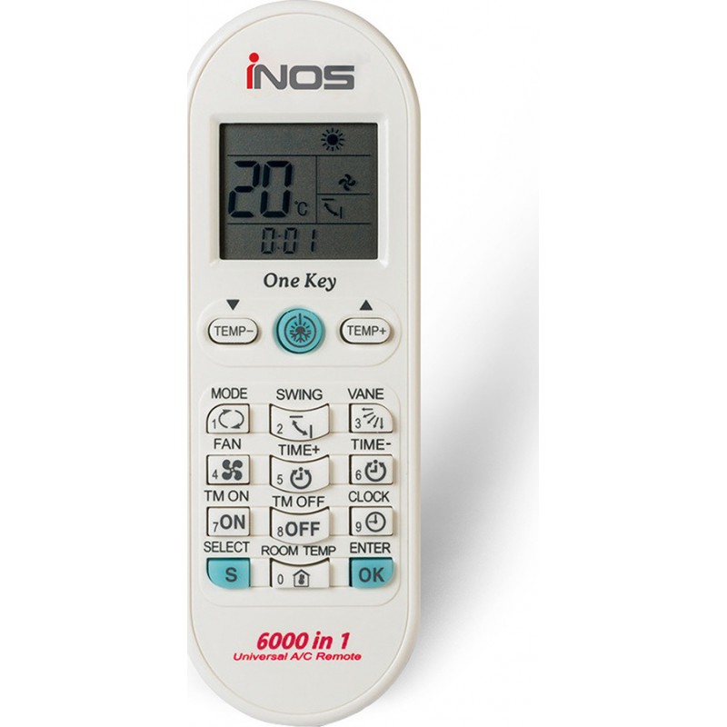 Τηλεχειριστήριο για Κλιματιστικό Universal iNOS 6000 in 1 White