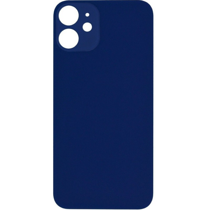 Καπάκι Μπαταρίας με Αυτοκόλλητη Ταινία Apple iPhone 12 Mini (5.4") Back Cover Glass Blue