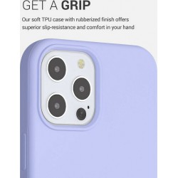 Θήκη TPU Real Smooth Silicone Apple iPhone 12 Pro Max (6.7") Violet