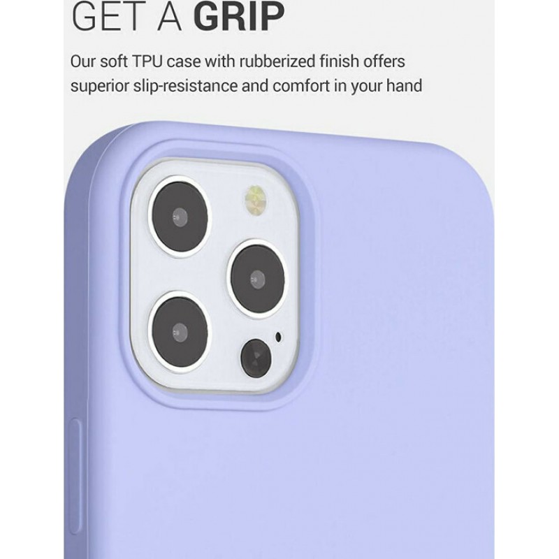 Θήκη TPU Real Smooth Silicone Apple iPhone 12 Pro Max (6.7") Violet