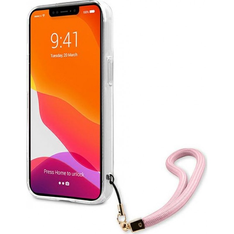 Θήκη PC Guess Hard Camo Strap Collection Apple iPhone 13 Pro Max (6.7") Pink