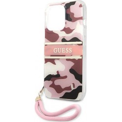 Θήκη PC Guess Hard Camo Strap Collection Apple iPhone 13 Pro Max (6.7") Pink
