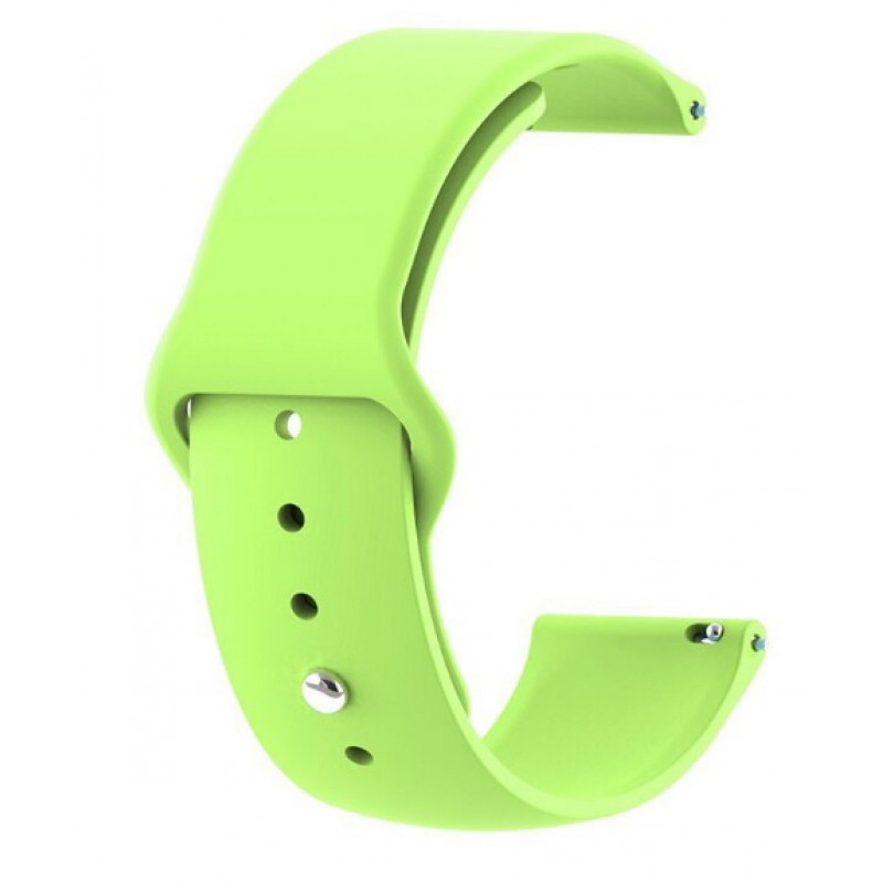 Ανταλλακτικό λουράκι QuickFit Smoothband Green Grass για Samsung Galaxy Watch3(45mm)/Watch(46mm)/Huawei Watch 3 (46mm)/ Watch 3 Pro (48mm)/GT 2/Pro/Honor GS Pro/Amazfit GTR 3 (46mm)/GTR 3 Pro/GTR(47mm)/ Stratos 3(48mm) (22mm)
