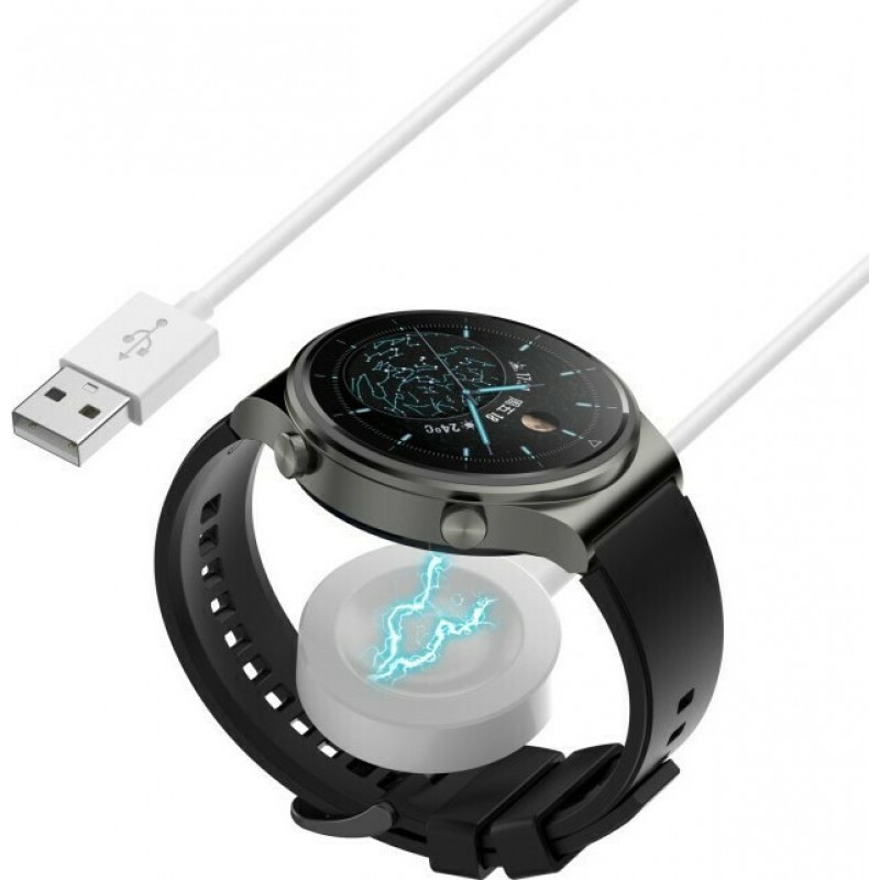 Ασύρματος Φορτιστής Huawei Watch 3/3 Pro/GT 2 Pro/GT 3/3 SE Qi Wireless Charging Pad White