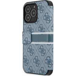 Θήκη Book PU Guess Printed Stripe Apple iPhone 13 Pro (6.1") Blue