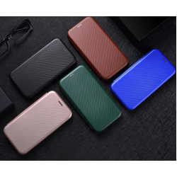 Θήκη Book Leather Carbon Fiber Pattern Honor Magic5 Lite Green
