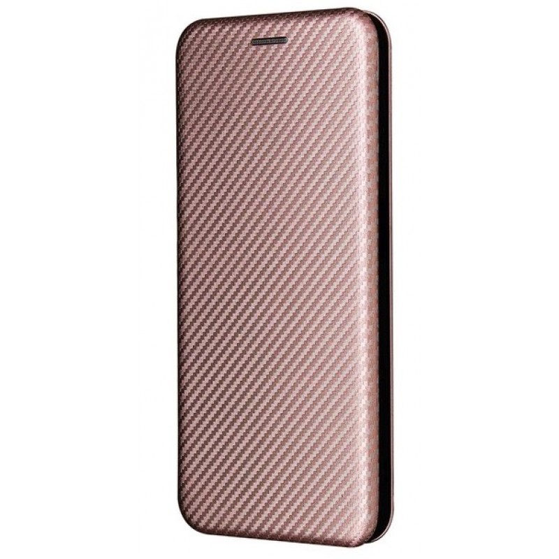 Θήκη Book Leather Carbon Fiber Pattern Xiaomi 12 Lite Pink