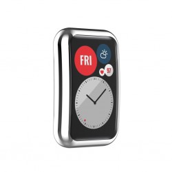 Θήκη Electroplated TPU Cover Huawei Watch Fit/Fit New Silver