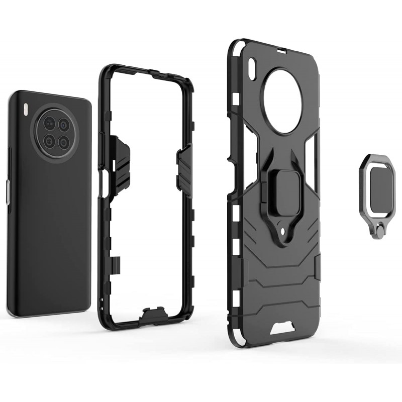 Θήκη Ring Armor Magnetic Stand Huawei Nova 8i/Honor 50 Lite Shockproof Blue