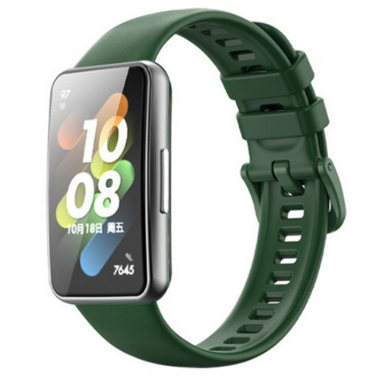 Ανταλλακτικό λουράκι QuickFit Huawei Band 7 Smoothband Dark Green