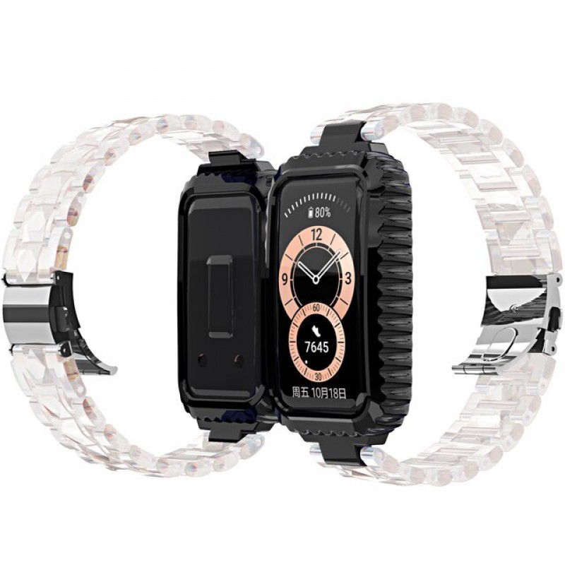 Ανταλλακτικό λουράκι & Θήκη Huawei Band 6/7 Transparent