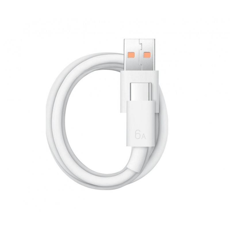 Καλώδιο Data Huawei Super Charge 6A USB Type-A to Type-C 1m White (Original Bulk) 04072043