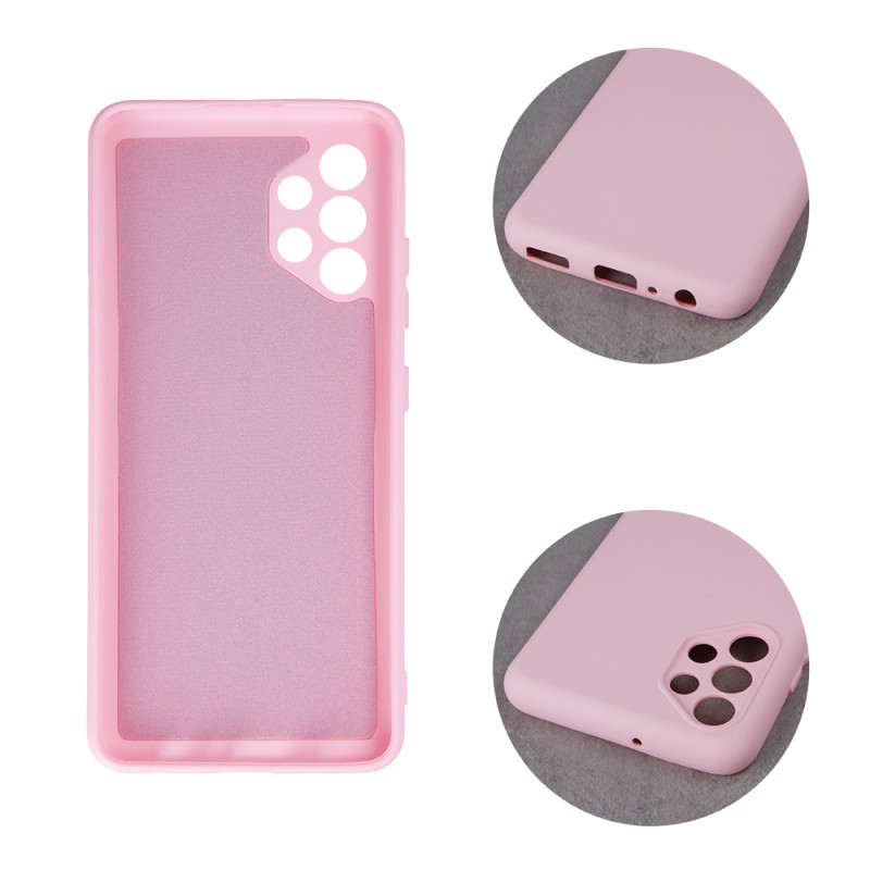 Θήκη Real Smooth Silicone Samsung Galaxy A52 SM-A525/A52 5G SM-A526/A52s SM-A528 Pastel Pink