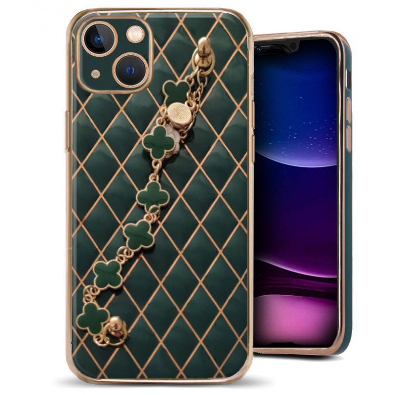 Θήκη TPU Glamour Apple iPhone 13 (6.1") Green