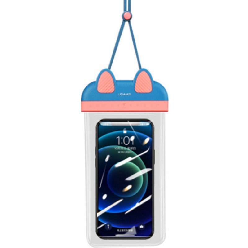 Αδιάβροχη Θήκη Usams Waterproof Case Universal μέχρι 7.0" (US-YD010) Blue/Pink