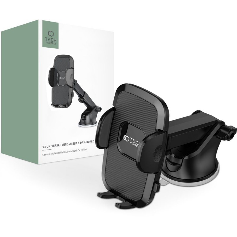 Βάση Αυτοκινήτου Tech-Protect V3 Dash & Windshield Car Mount Black