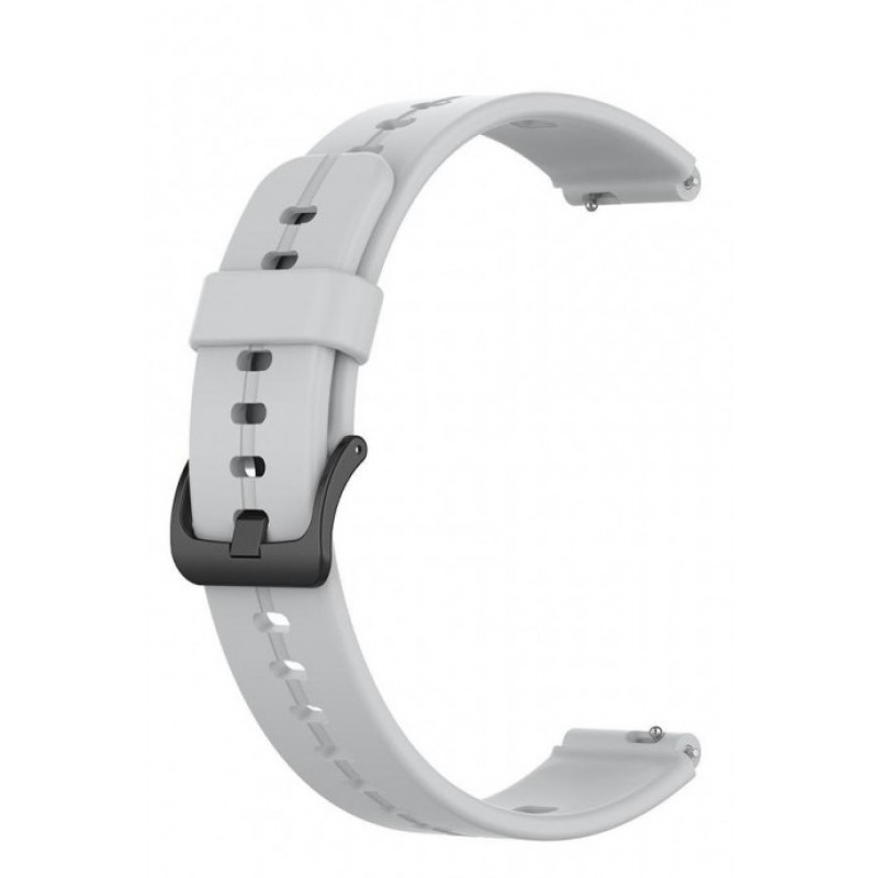 Ανταλλακτικό λουράκι QuickFit Huawei Watch Fit Mini Smoothband Black Buckle White