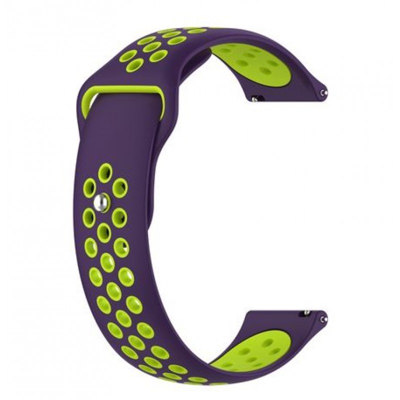 Ανταλλακτικό λουράκι QuickFit Huawei Watch Fit/Fit New Softband Purple/Green