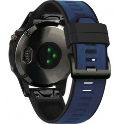 Ανταλλακτικό λουράκι QuickFit Two-Color Garmin Fenix 3/5x/3HR/5X Plus/6x/6x Pro/7x Textured Blue (26mm) ΟΕΜ