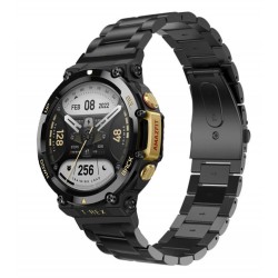 Ανταλλακτικό λουράκι Quickfit Stainless Xiaomi Amazfit T-Rex 3 Black Ανταλλακτικό λουράκι Quickfit Stainless Xiaomi Amazfit T-Rex 3 Black