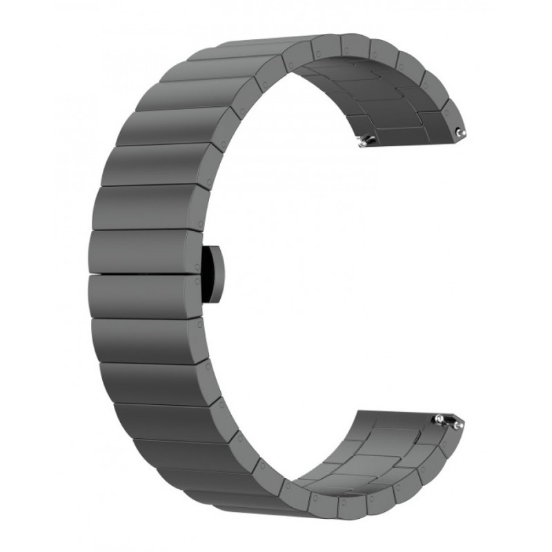 Ανταλλακτικό λουράκι Ceramic Linkband Grey για Samsung Galaxy Watch5 (40mm & 42mm)/Watch4 (40mm & 44mm)/ Watch4 Classic (42mm & 46mm)/ Watch3(41mm)/Active 2(40/44mm)/Amazfit GTS 3 (43mm)/GTR(42mm) (20mm)