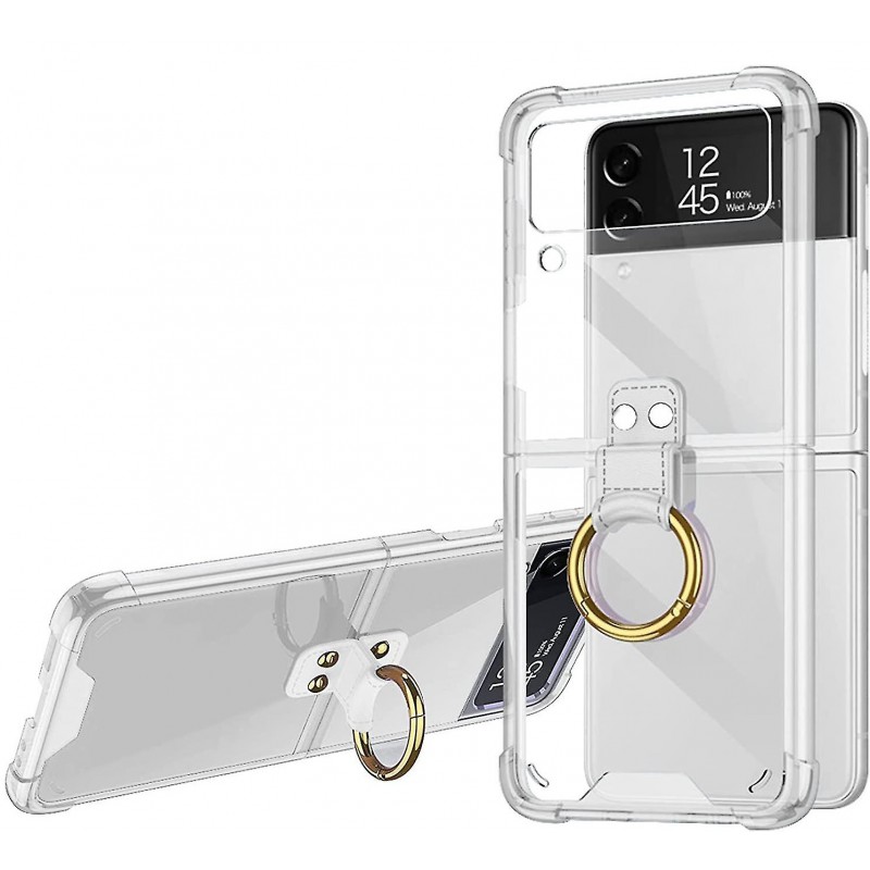 Θήκη Airbag Antifall with Ring Samsung Galaxy Z Flip4 5G SM-F721 Transparent