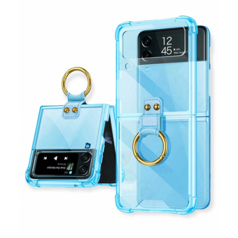 Θήκη Airbag Antifall with Ring Samsung Galaxy Z Flip4 5G SM-F721 Sky Blue