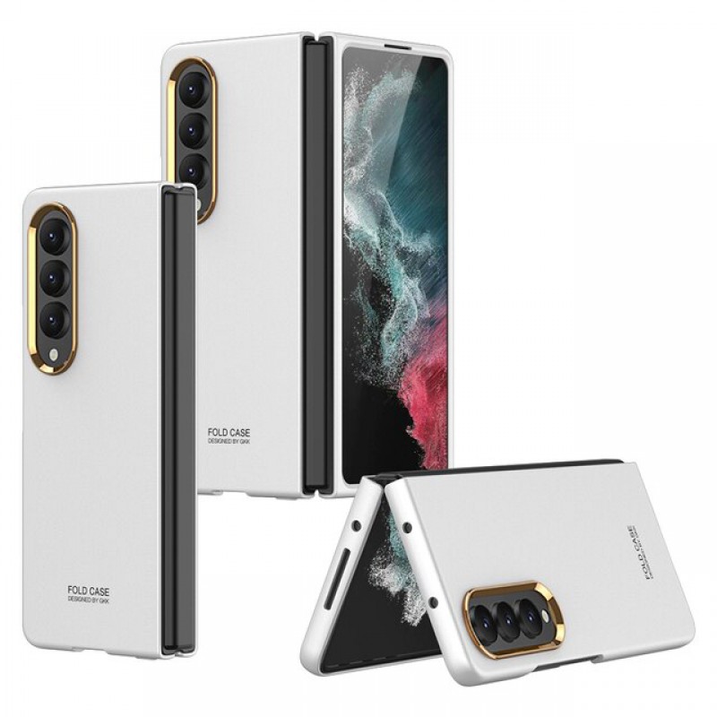 Θήκη PC Ultra Thin With Gold Lens Samsung Galaxy Z Fold4 5G SM-F936 White