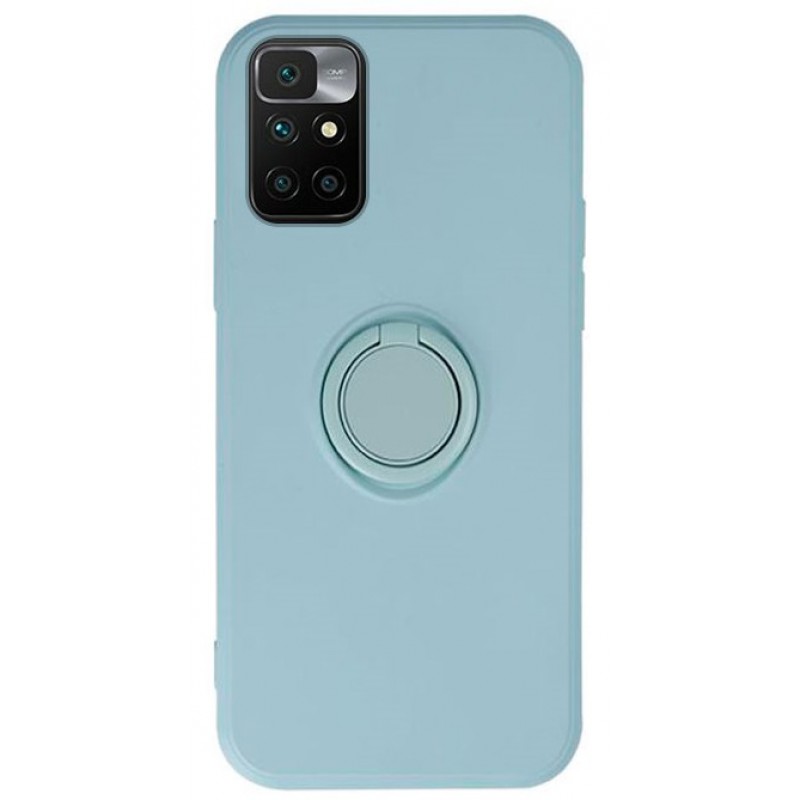 Θήκη Real Smooth Silicone Ring Finger Grip Xiaomi Redmi Note 12 Light Green