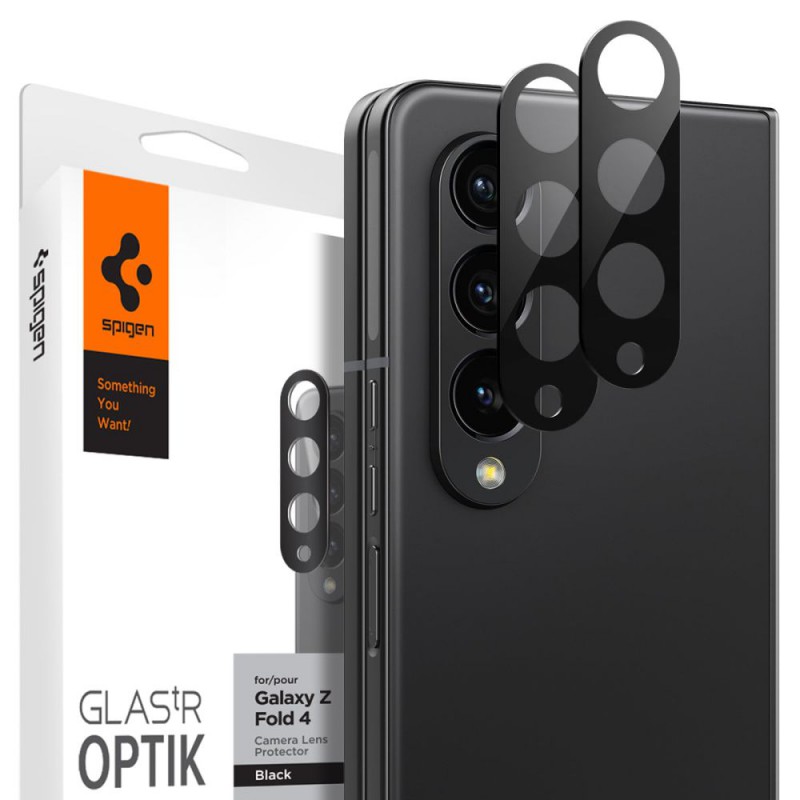 Γυαλί Προστασίας Spigen Optik.Tr Camera Lens Samsung Galaxy Z Flip4 5G SM-F721 Black (AGL05428) 2τμχ