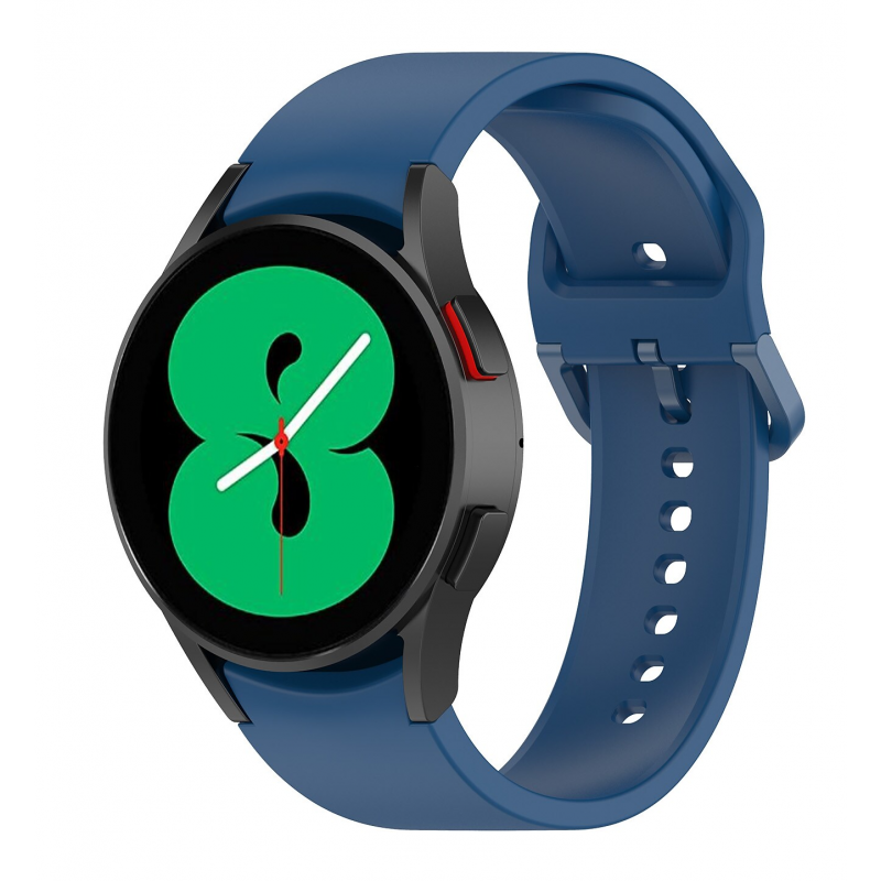 Ανταλλακτικό λουράκι QuickFit Smoothband Color Braided Button Deep Blue για Samsung Galaxy Watch 7 / 6 / 6 Classic / 5 / 5 Pro/ 4 / 4 Classic