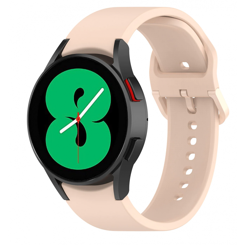 Ανταλλακτικό λουράκι QuickFit Smoothband Color Braided Button Pink για Samsung Galaxy Watch 7 / 6 / 6 Classic / 5 / 5 Pro/ 4 / 4 Classic