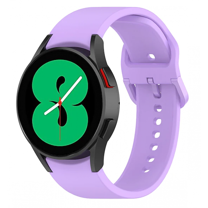 Ανταλλακτικό λουράκι QuickFit Smoothband Color Braided Button Purple για Samsung Galaxy Watch 7 / 6 / 6 Classic / 5 / 5 Pro/ 4 / 4 Classic