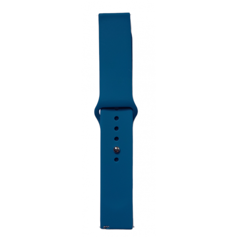 Ανταλλακτικό λουράκι QuickFit Smoothband για Samsung Galaxy Watch5 (40mm & 42mm)/Watch4 (40mm & 44mm)/ Watch4 Classic (42mm & 46mm)/ Watch3(41mm)/Active 2(40/44mm)/Amazfit GTS 3 (43mm)/GTR(42mm) (20mm) Blue