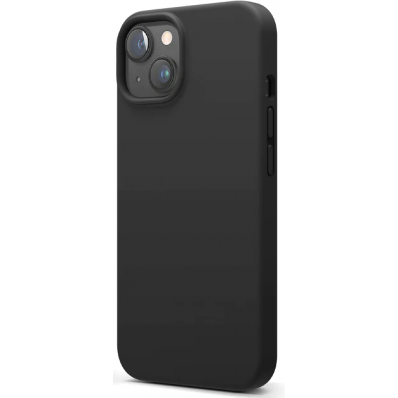Θήκη Real Smooth Silicone  Apple iPhone 14  (6.1") Black