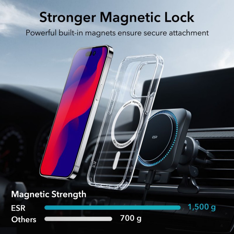 ΘήκηTPU Acrylic with MagSafe Magnet Apple iPhone 14 Pro Max (6.7") Clear