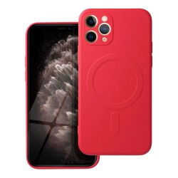 Θήκη Real Smooth Silicone Magsafe Apple iPhone 11 Pro (6.1") Red
