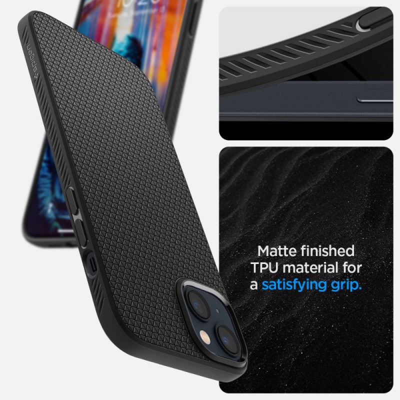 Θήκη Spigen Liquid Air Apple iPhone 14 Pro (6.1") Matte Black (ACS04957)