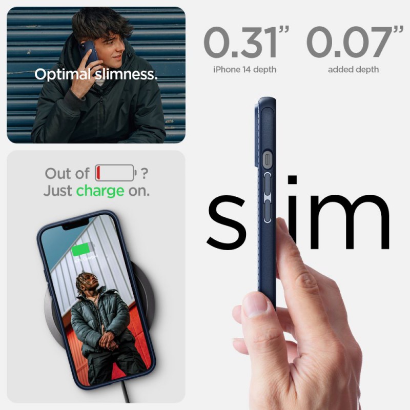 Θήκη Spigen Mag Armor Apple iPhone 14 Pro Max (6.7") Navy Blue (ACS04845)
