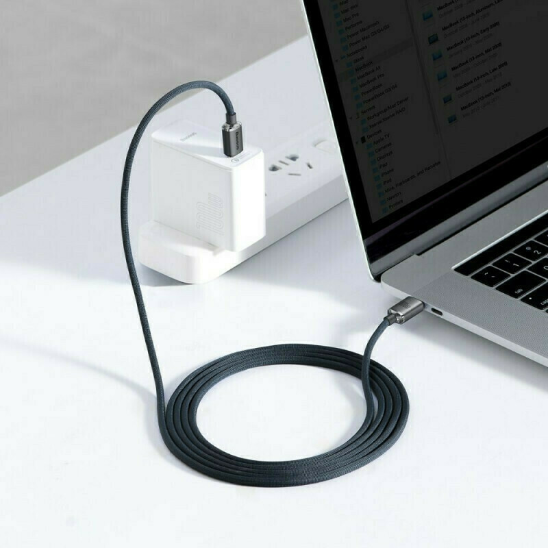 Καλώδιο Data Baseus Crystal Shine Type-C to Type-C 100W 1.2m (CAJY000601) Black