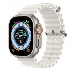 Ανταλλακτικό Λουράκι QuickFit  Ocean Band Apple Watch 5/6/SE/7/8/Ultra (42/44/45/49mm) Waterproof  Silicone White Ανταλλακτικό Λουράκι QuickFit  Ocean Band Apple Watch 5/6/SE/7/8/Ultra (42/44/45/49mm) Waterproof  Silicone White