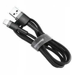Καλώδιο Φόρτισης Baseus 8-Pin USB-A to Lightning Cable 2A 0,5m Gray-Black (CALKLF-AG1)