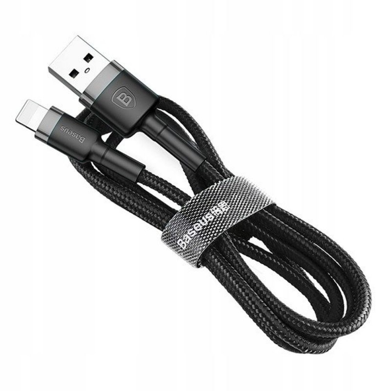Καλώδιο Φόρτισης Baseus 8-Pin USB-A to Lightning Cable 2A 0,5m Gray-Black (CALKLF-AG1)