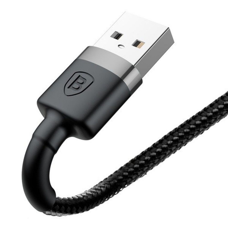 Καλώδιο Φόρτισης Baseus 8-Pin USB-A to Lightning Cable 2A 0,5m Gray-Black (CALKLF-AG1)