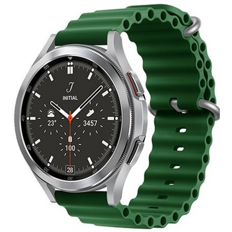 Ανταλλακτικό λουράκι QuickFit Ocean Band για  Samsung Galaxy Watch3(45mm)/Watch(46mm)/Xiaomi Haylou LS05/Amazfit GTR(47mm)/2e(46mm)/Stratos 2/3/Mi Watch(46mm)/Huawei GT/Active/GT 2/Pro/Honor GS Pro/Magic/2(46mm) (22mm) Clover