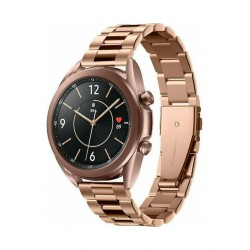 Ανταλλακτικό λουράκι QuickFit για Samsung Galaxy Watch5 (40mm & 42mm)/Watch4 (40mm & 44mm)/ Watch4 Classic (42mm & 46mm)/ Watch3(41mm)/Active 2(40/44mm)/Amazfit GTS 3 (43mm)/GTR(42mm) (20mm) Stainless Matte and Glossy Rose Gold
